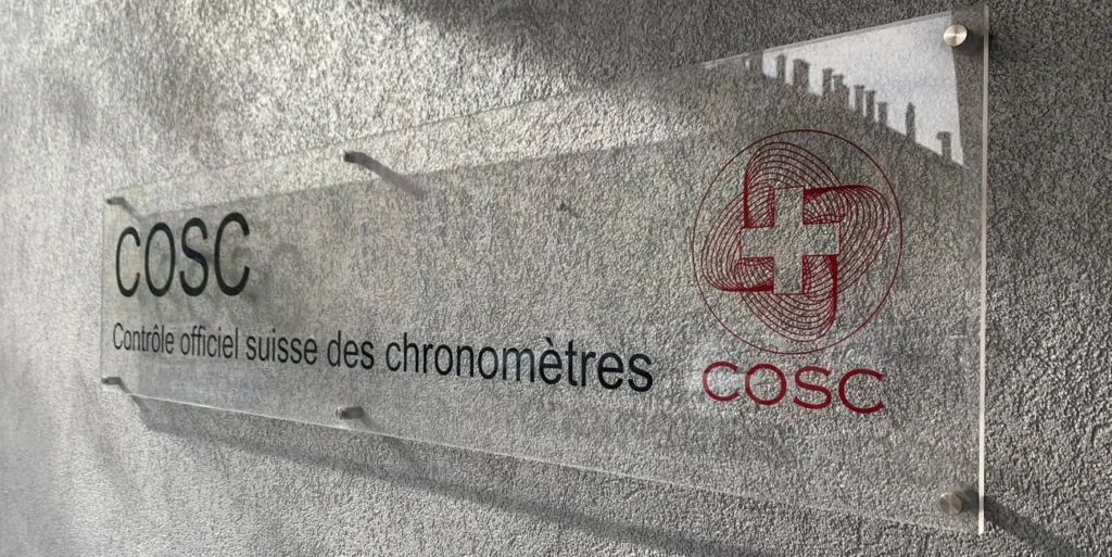 The Swiss Official Chronometer Control (COSC)