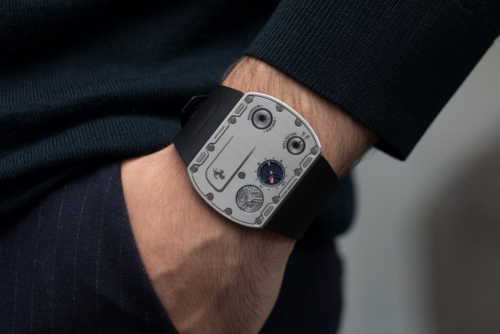 Richard Mille RM UP-01 Ferrari Ultraflat Titanium Silver Dial Limited Edition