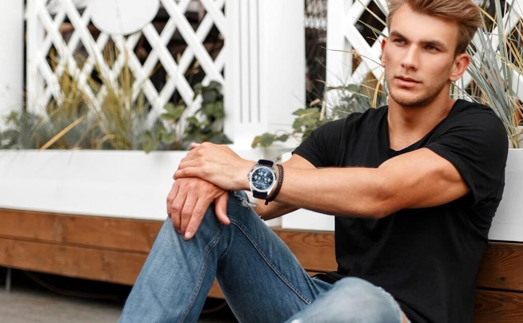 Man Showing off his first Watch